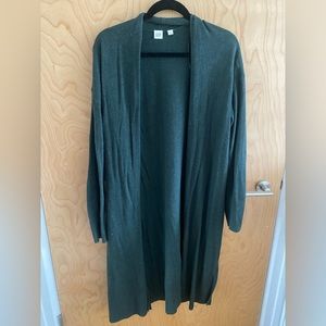 Long open cardigan